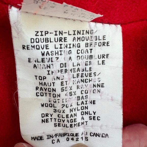 London Fog Vintage Double Breasted Trench Coat Size 40 S/C Zip Out Red Lining - Picture 11 of 11